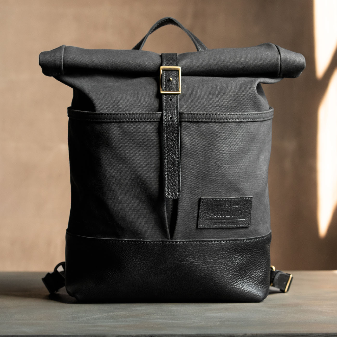 Canvas Rolltop Backpack | Portland Leather Goods
