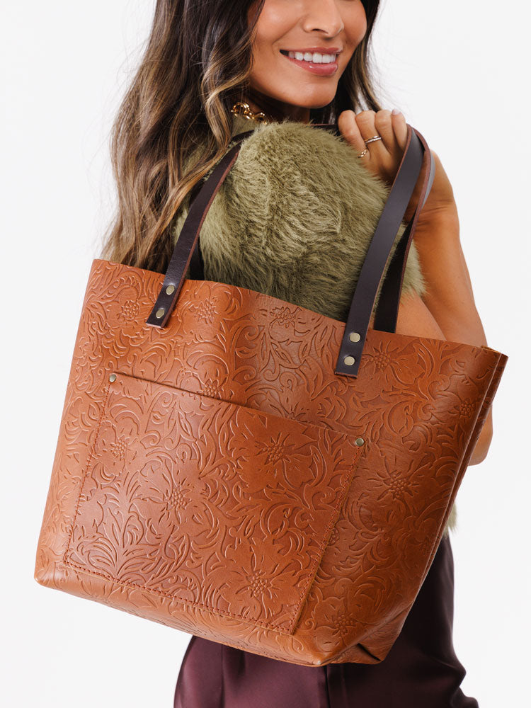 Classic Leather Tote Bag