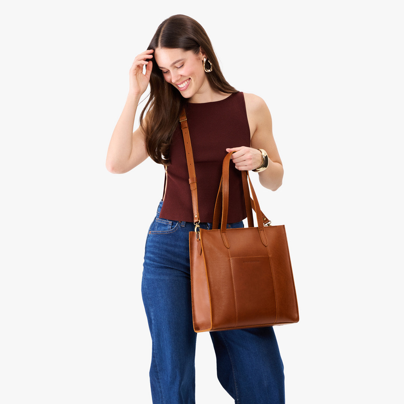Almost Perfect' Large Lola Zipper Crossbody Tote | Portland