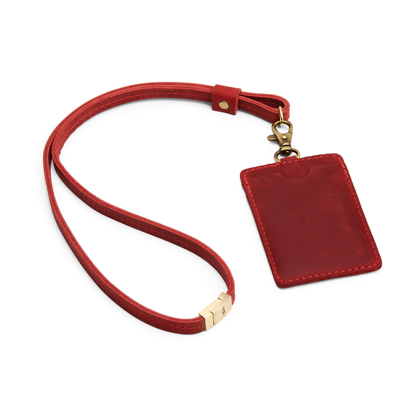 Vertical Lanyard Card Holder | Portland Leather Goods