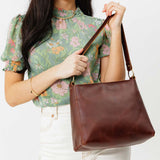All Color: Cognac | Triangle Leather Handmade Bag
