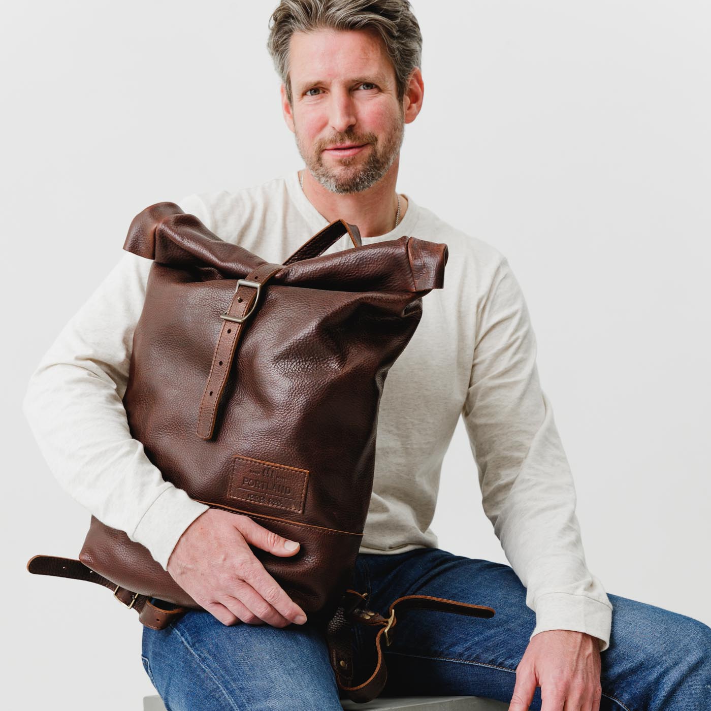 madlavning chokolade kapillærer Almost Perfect' Leather Rolltop Backpack | Portland Leather Goods