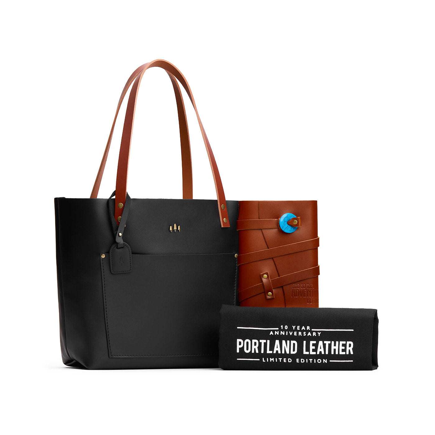 Black*Classic | Leather Tote Bag with bridle leather handles