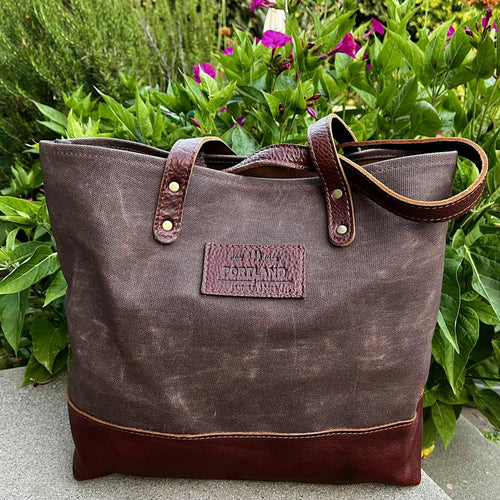Brown tote - customer review photo