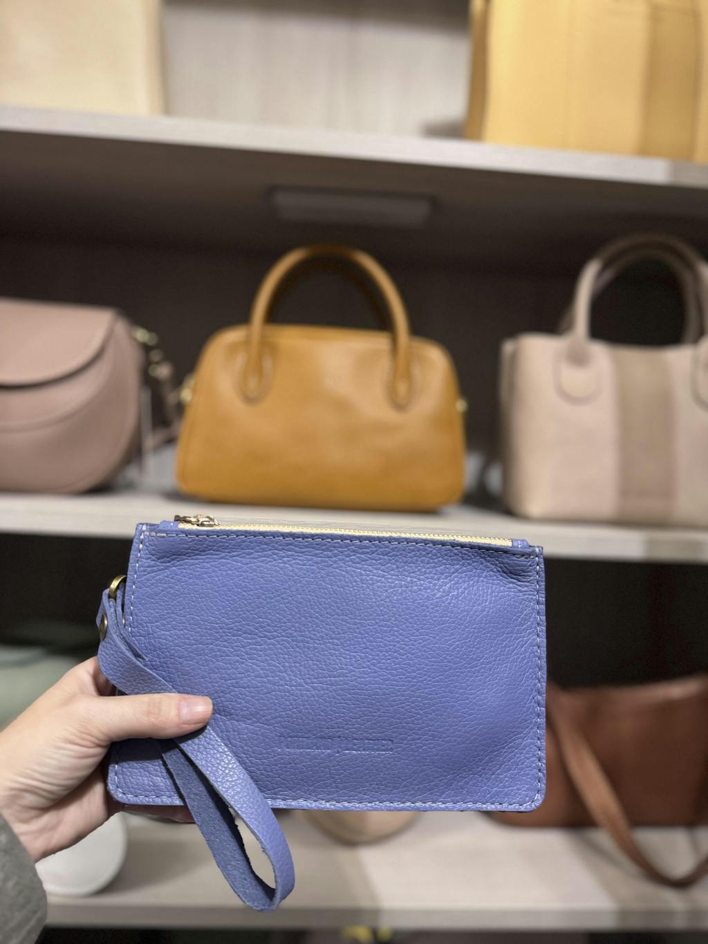 ✨高級✨タンスティング　ビジネス　ハンド　ショルダー　シボ革　2way ネイビー HIDESINSの2wayハンドバッグ FLAP M | 送料無料|CARAMEL | FL2512