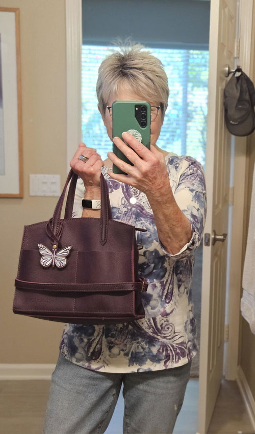 Medium Ashburn in Plum - customer review photo