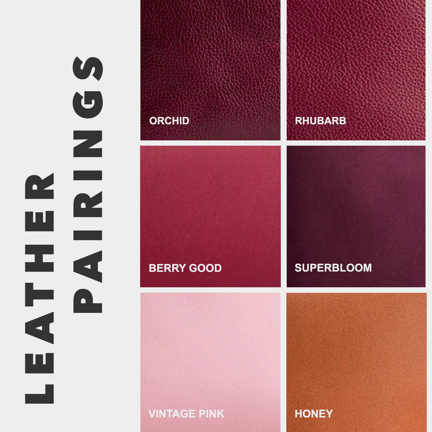 Bubble Pop | Leather pairing information