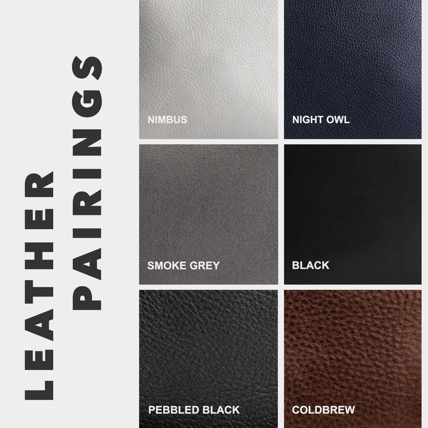Fog Gray | Leather pairing information