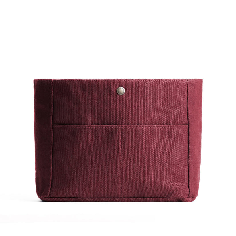 Maroon*Classic*Medium | Medium canvas bag insert for organization