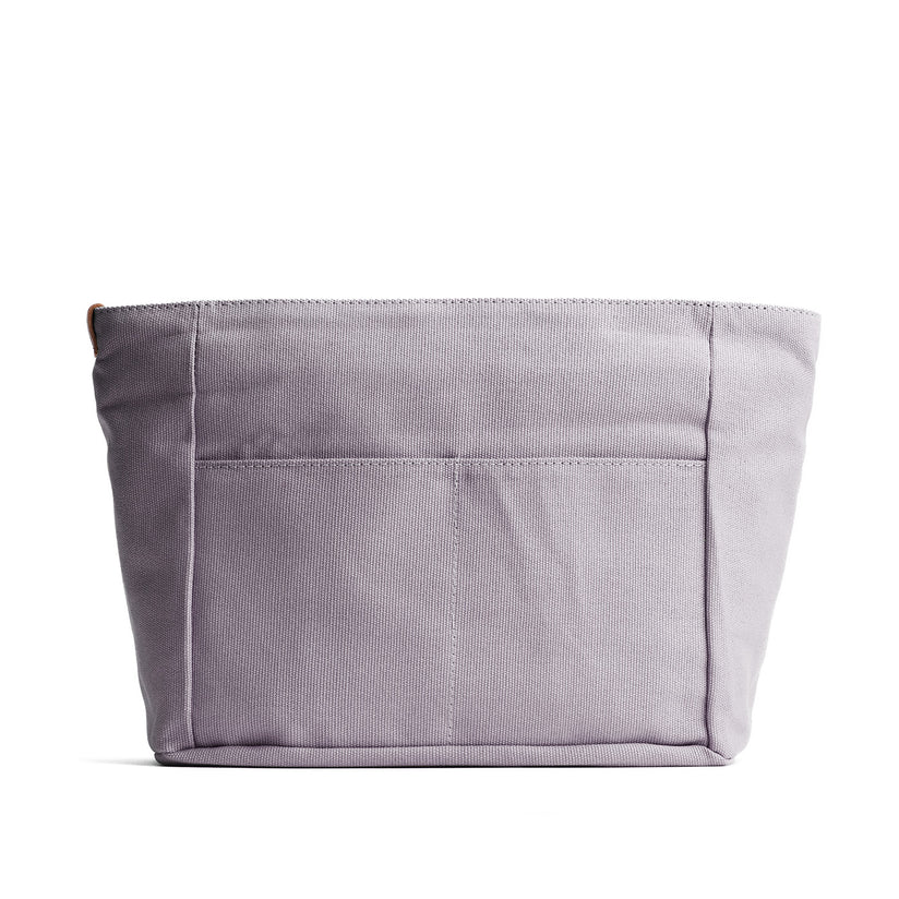 Gray*Zipper*Medium | Medium canvas bag insert for organization