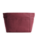 Maroon Zipper Medium | Medium canvas bag insert for organization