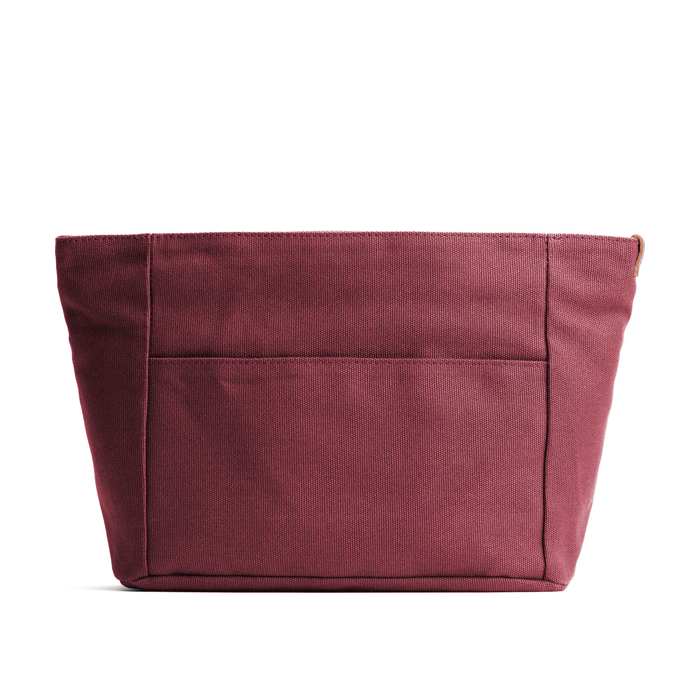 Maroon*Zipper*Medium | Medium canvas bag insert for organization