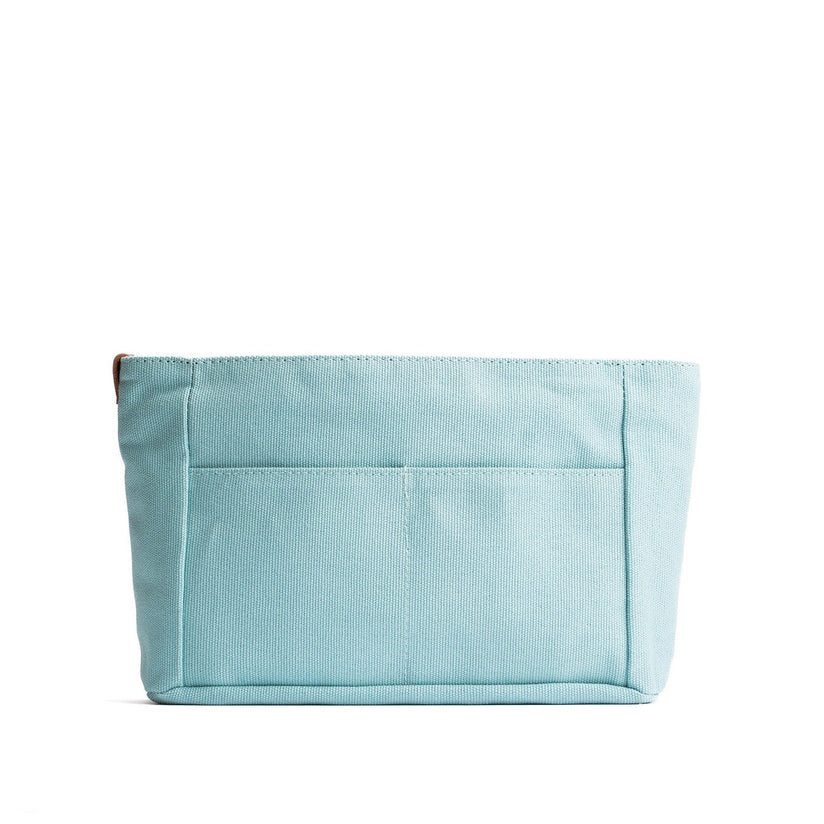 Dusty Blue*Zipper*Small | Small canvas bag insert for organization