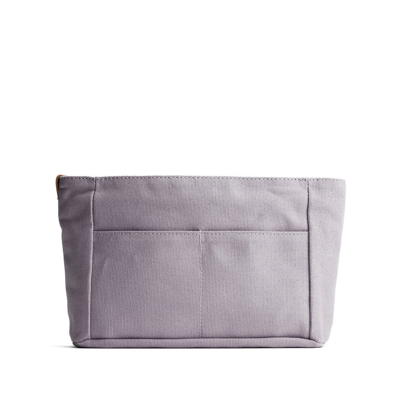 Gray*Zipper*Small | Small canvas bag insert for organization