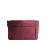 Maroon Zipper Small | Small canvas bag insert for organization