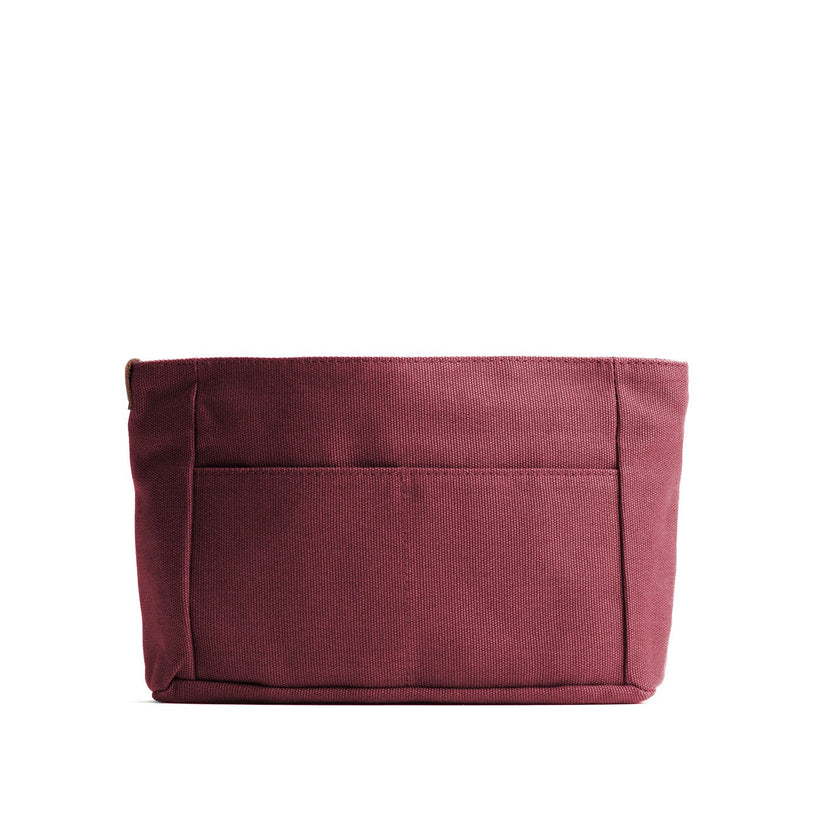 Maroon*Zipper*Small | Small canvas bag insert for organization