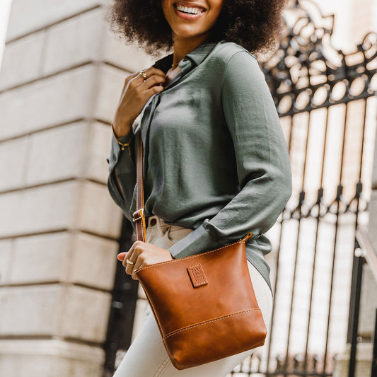 Honey | Small rectangular crossbody purse with top zipper and interior pocket
