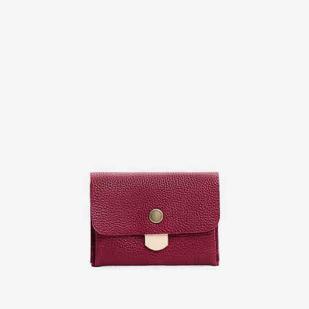 Orchid | Envelope snap wallet with contrast pull tab