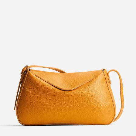 Sunshine*Small | Leather Crossbody with a flap and magnetic closure