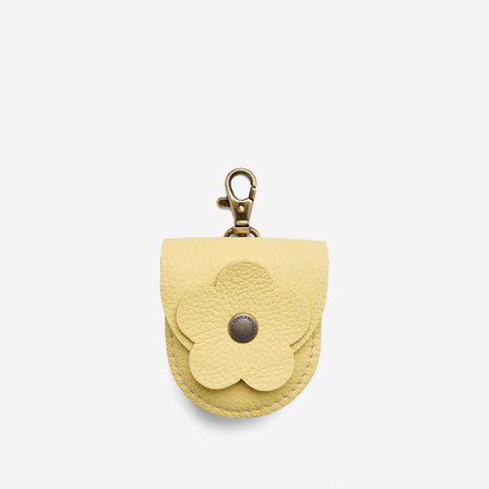 Butter Bliss | U shaped pouch with leather flower applique