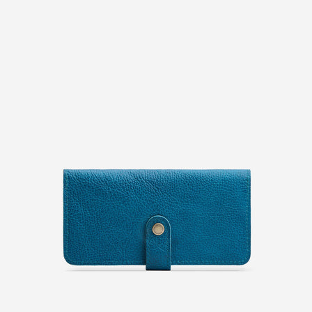 Planetary | Leather wallet with snap closure