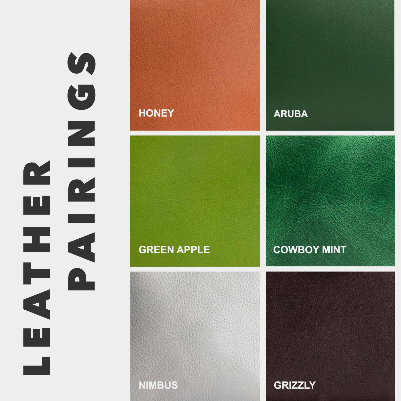 Aqua Lime | Leather pairing information