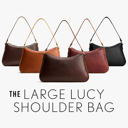 Evergreen*Small | Petite bean shaped shoulder bag with a zipper closure