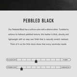 All Color: Pebbled--Black | infographic
