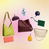 Classic Mix Mystery Box | a collection of three bags and six small goods on a gradient background