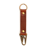Madrone Long | leather logo branded keychain 