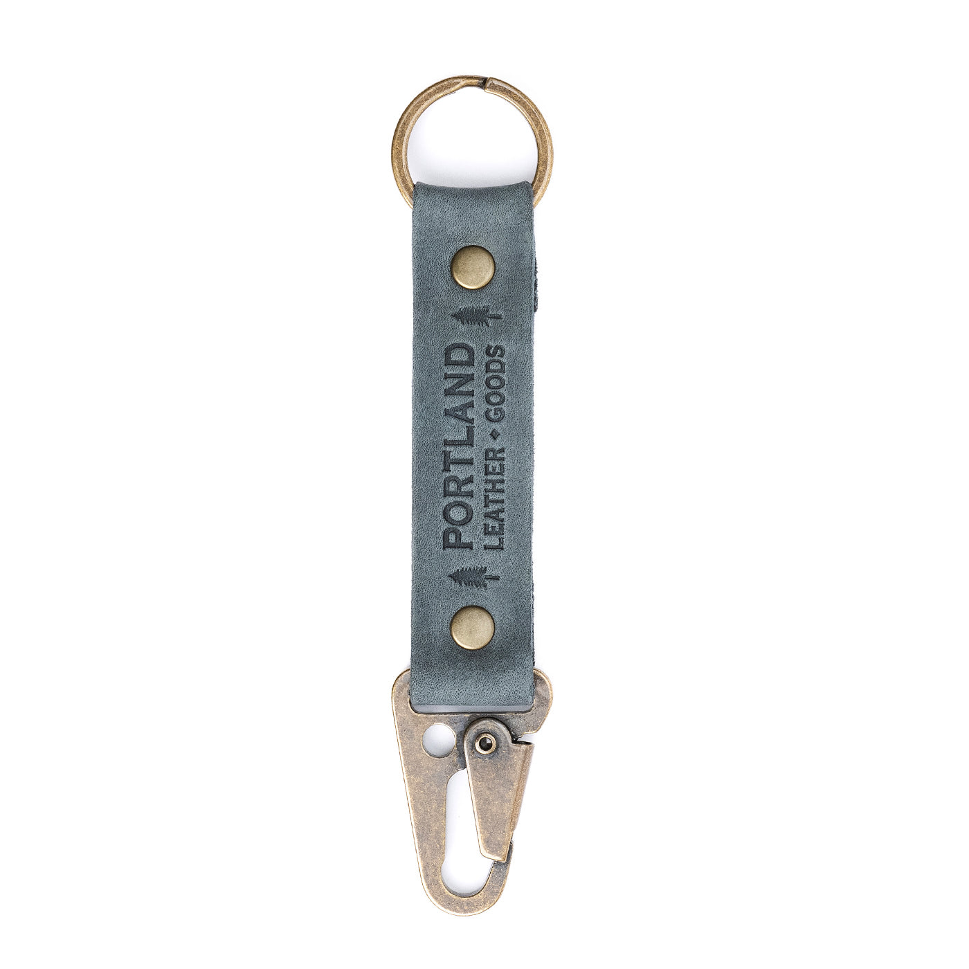 Storm*Long | leather logo branded keychain 