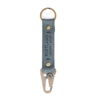 Storm*Long | leather logo branded keychain 