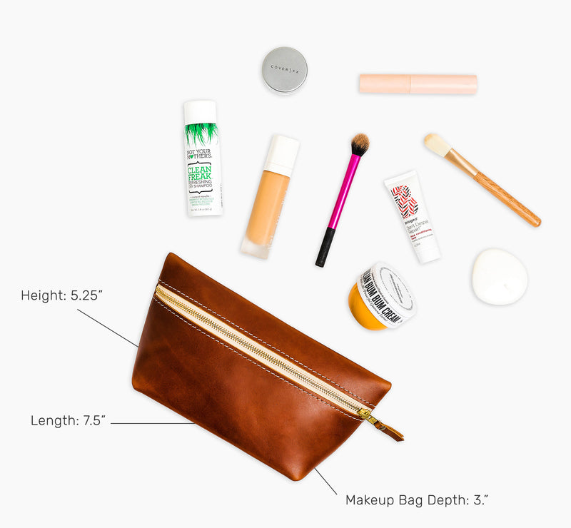 Makeup Bag | Portland Leather Goods
