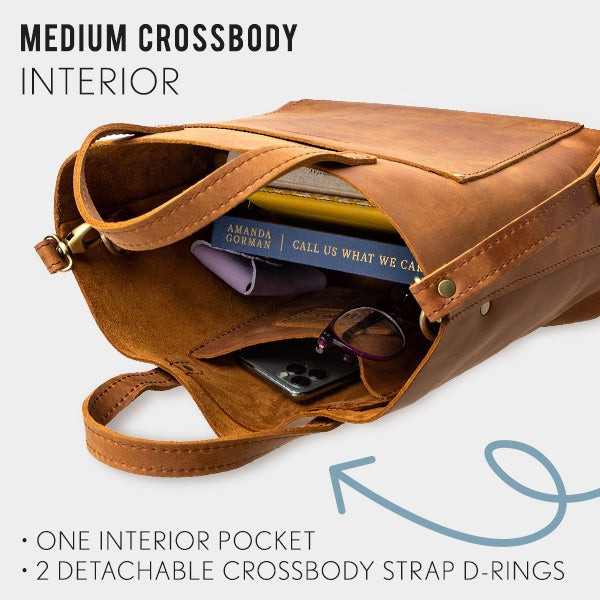 Medium Crossbody Tote Portland Leather Goods
