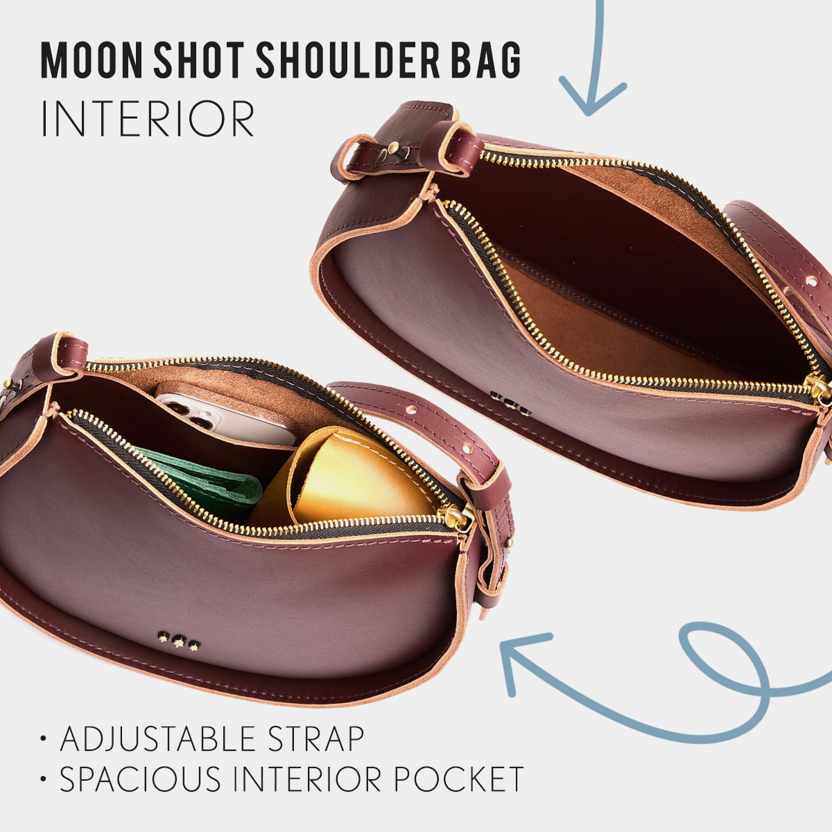 Moon Shot Shoulder Bag | Portland Leather Goods
