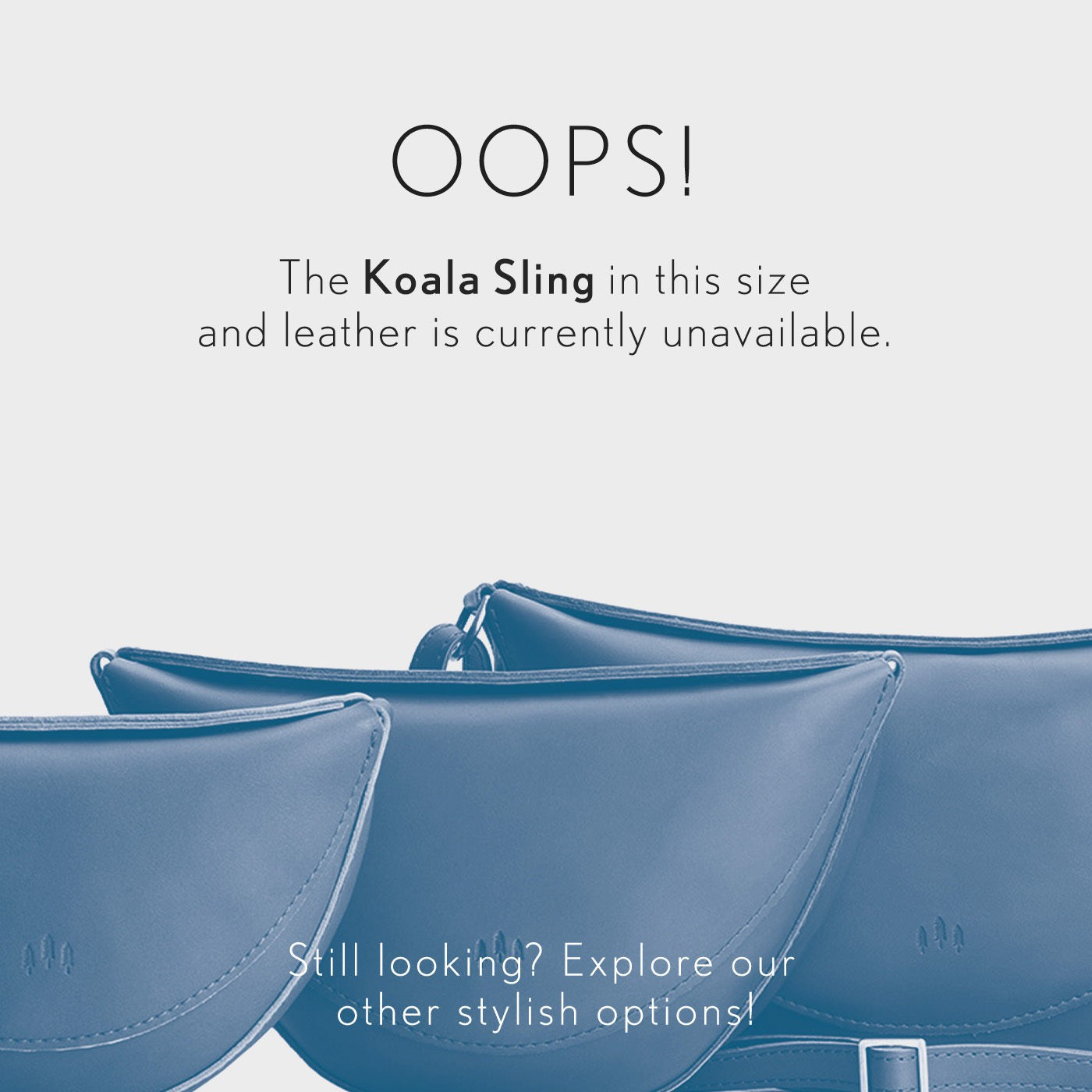 Molino Blue*Small | Out of stock notice