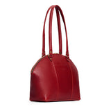 Chili Red Large | A half circle crossbody bag with handles and removable crossbody strap 