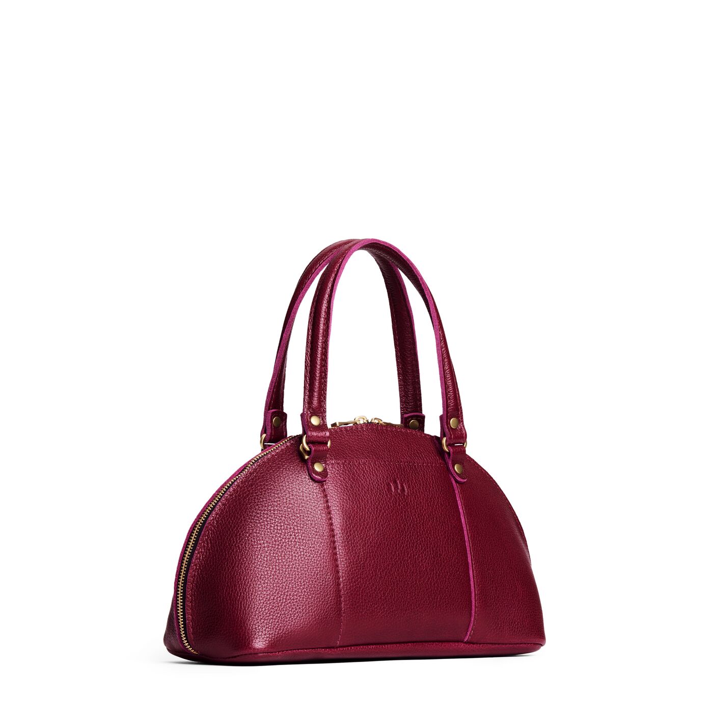 Orchid*Small | A half circle crossbody bag with handles and removable crossbody strap 