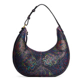 Carnival Large  | Large crescent shaped shoulder bag with zipper closure and adjustable strap