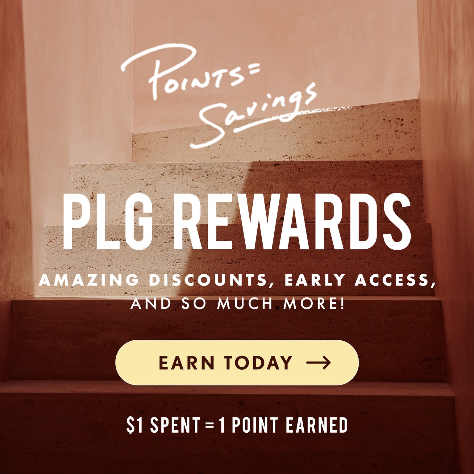Rewards Banner, Earn 1 point for every $1 spent. Sign up to start earning points.