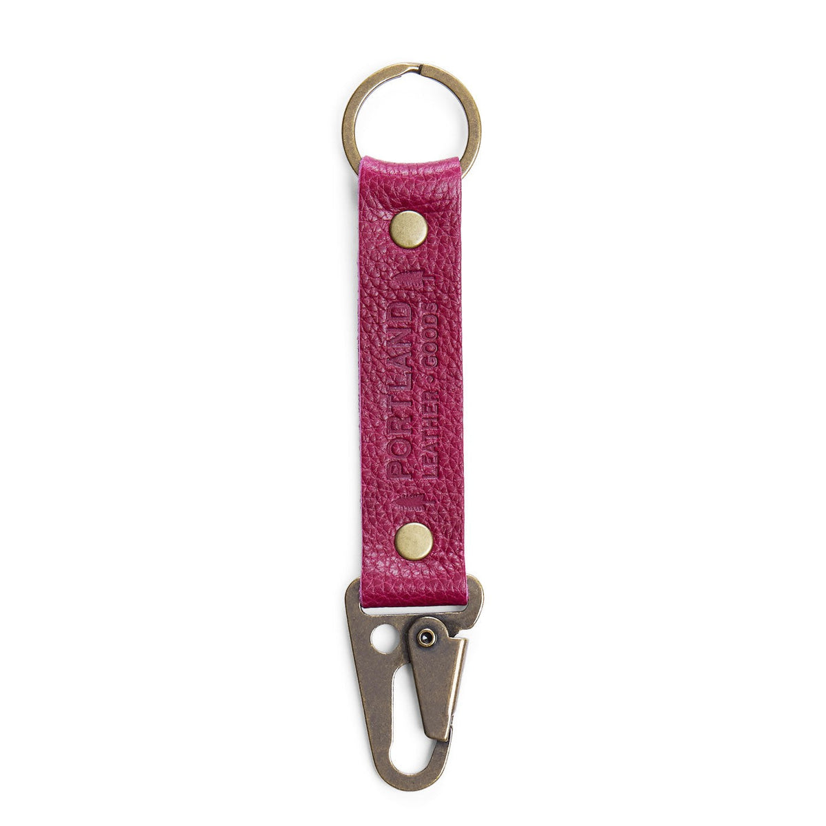 Orchid*Long | Leather logo branded keychain 
