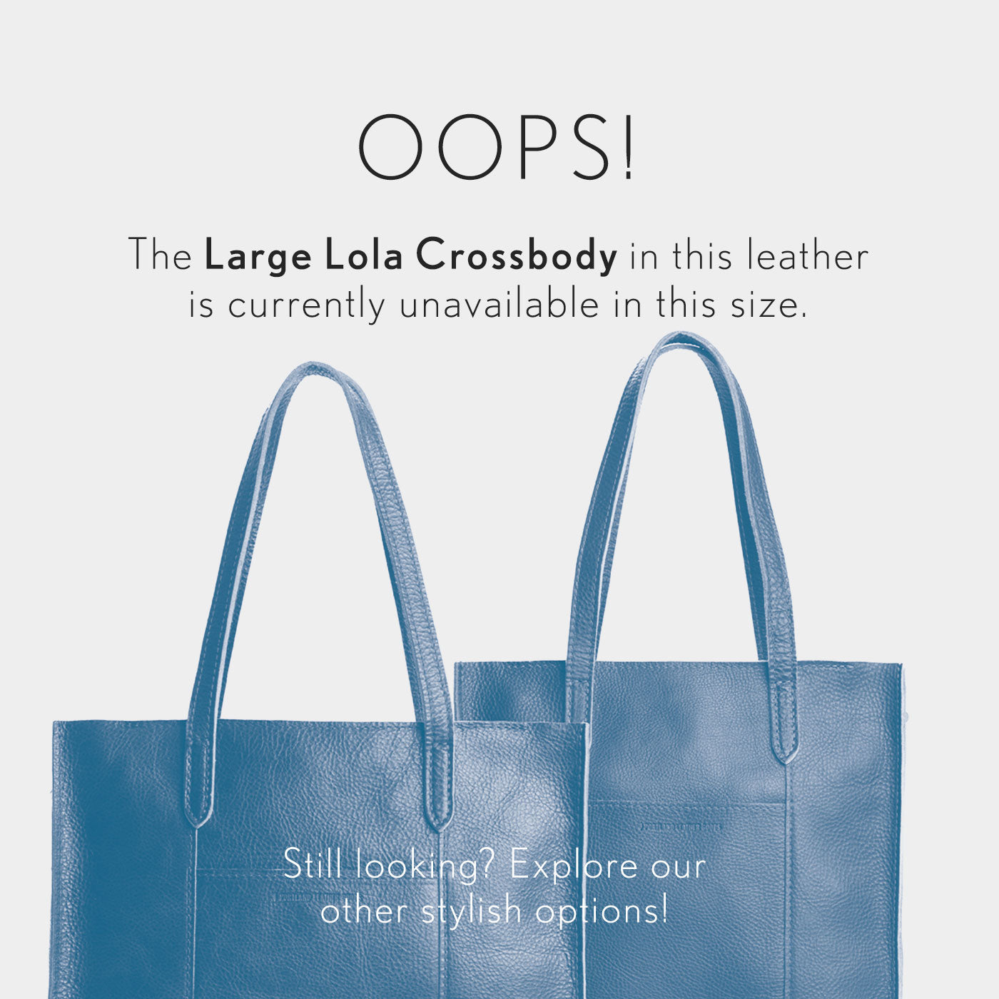 This size option and color are currently unavailable