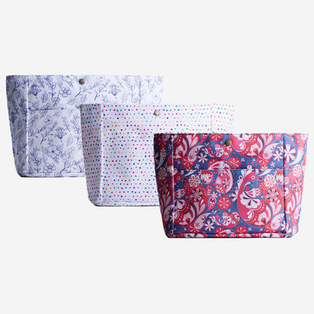 Marbella*Classic*Small | Printed canvas organizer with pockets