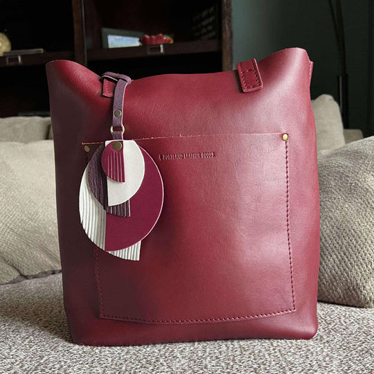 Berry Good Crossbody Tote with Picasso Tassel