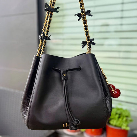 Nest Bucket Bag with customized Crossbody Strap