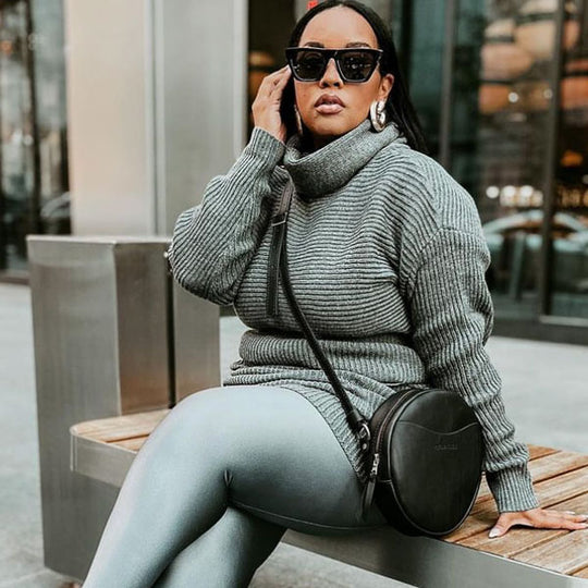 Person outside wearing Circle Crossbody