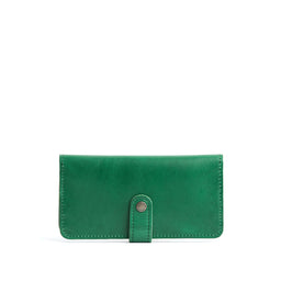 Cowboy Mint | Leather wallet with snap closed