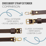 All Variants | A graphic comparing the two widths of strap extenders