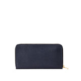 Night Owl | Large accordion leather wallet with zipper closed