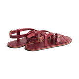 Marsala | Strappy leather sandals with two buckle accents